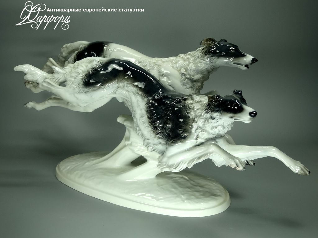 Купить фарфоровую статуэтку Rosenthal Пара больших борзых